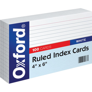 Oxford Ruled Index Cards | 100Ct