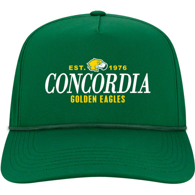 5-Panel Adjustable Hat | Dark Green w/Green Rope