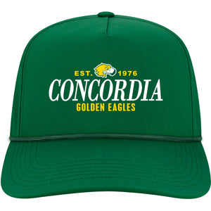 5-Panel Adjustable Hat | Dark Green w/Green Rope