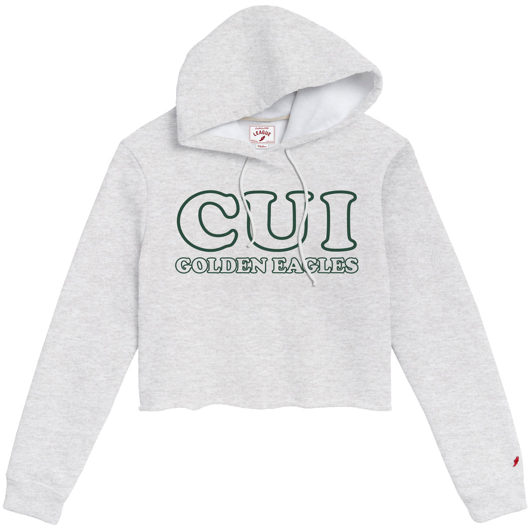 1636 Ladies Cropped Hood | Ash