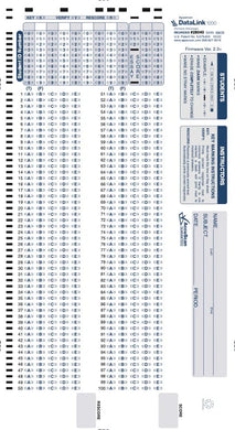100Q DataLink 1200 test answer sheet