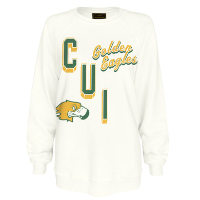 Ladies French Terry Crew | Vintage White