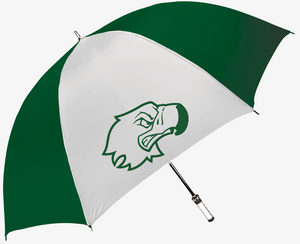 The Birdie Imprinted Golf Umbrella | Forest/Gold