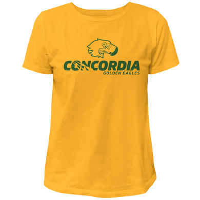 Ladies Vintage Washed Cotton Tee | Gold