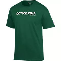 Concordia Eagles Baseball Tee | Green/Grey
