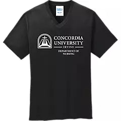 CUI V Neck Dept of Nursing Tee | Black