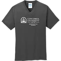 CUI V Neck Dept of Nursing Tee | Grey