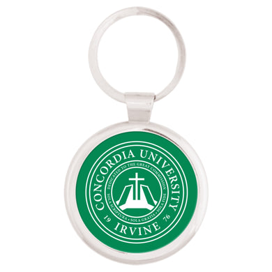 Silver Maverick Round Key Tag | Forest