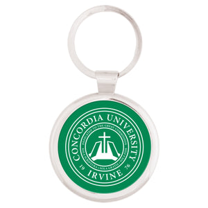 Silver Maverick Round Key Tag | Forest