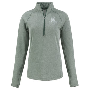 Ladies Peshastin 1/4 Zip | Hunter Heather