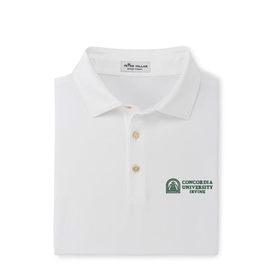 Solid Performance Jersey Polo | White