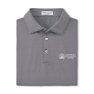 Jubilee Stripe Stretch Jersey Polo | Black