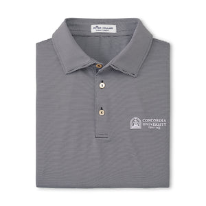 Jubilee Stripe Stretch Jersey Polo | Black