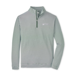Perth Sugar Stripe Performance 1/4 Zip | Nordic Pine